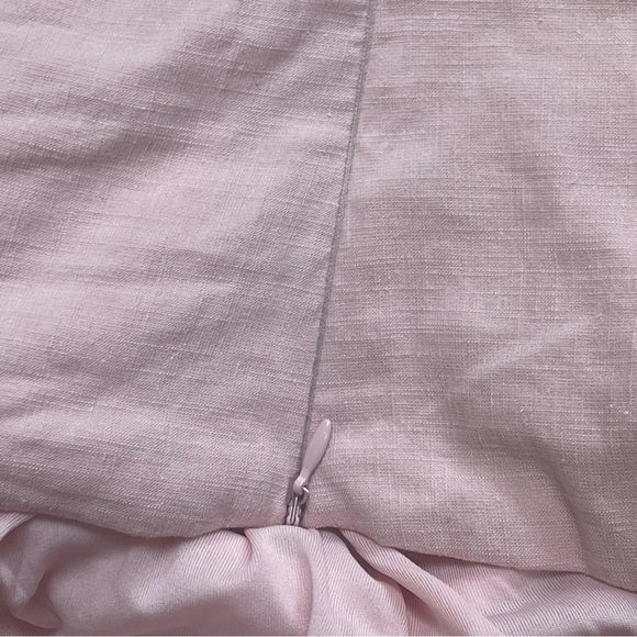 ZARA TWISTED ASYMMETRIC Linen Blend Pink Top Bloggers Fave Sz Medium - Picture 8 of 16